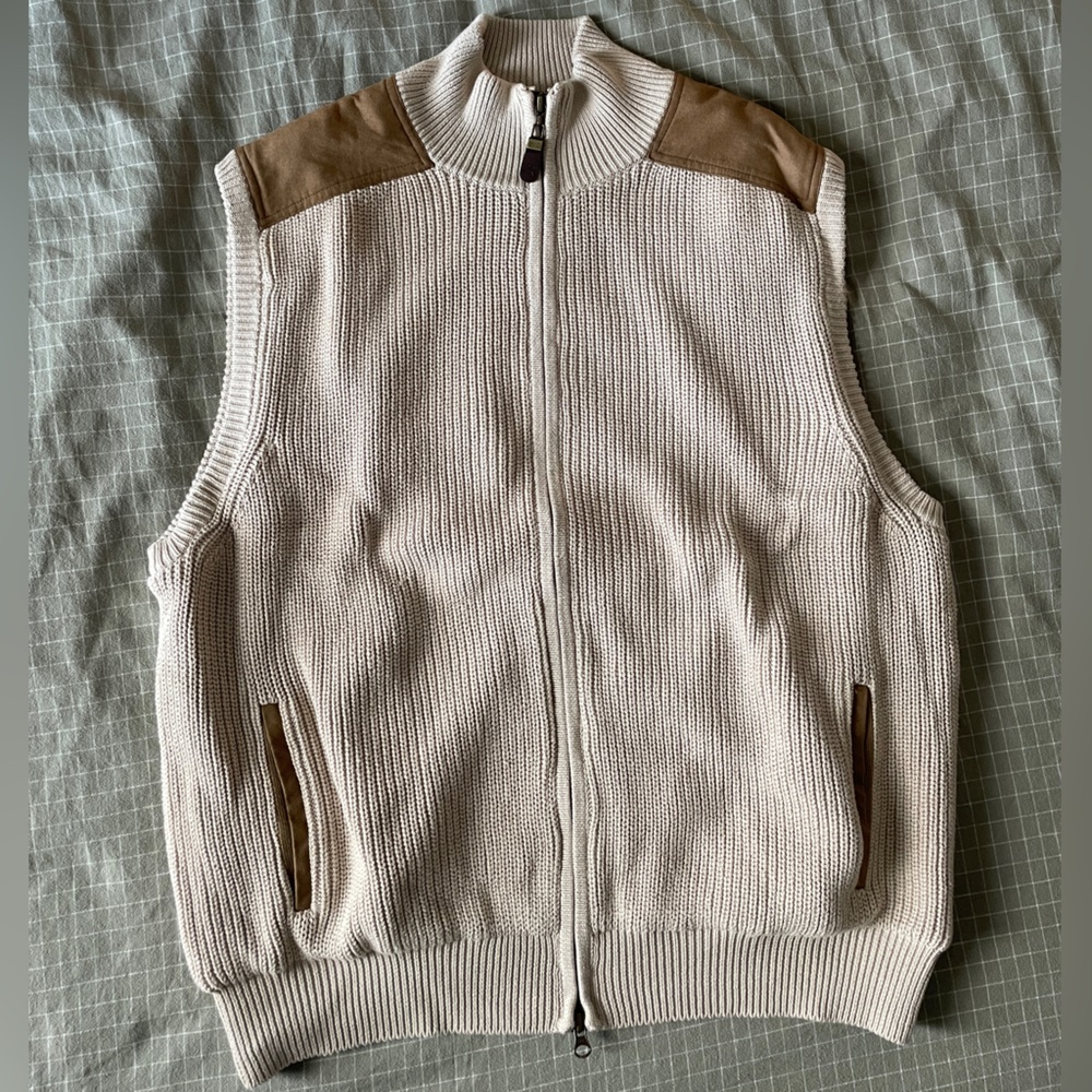 Orvis Knitted Zip-Up Vest